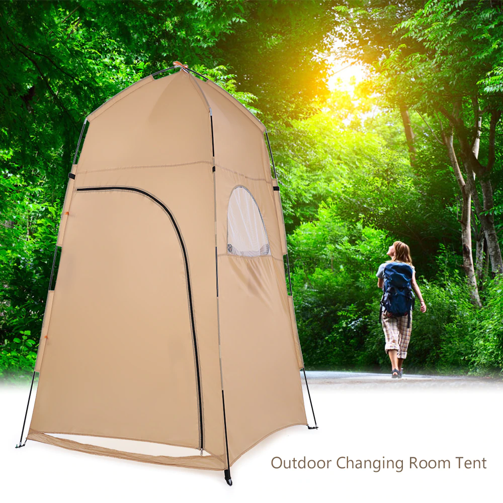 Cheap Goat Tents Portable Outdoor Camping Tent Shower Bath Changing Fitting Room Tent Shelter Camping Beach Privacy Toilet Camping Tent 2022   